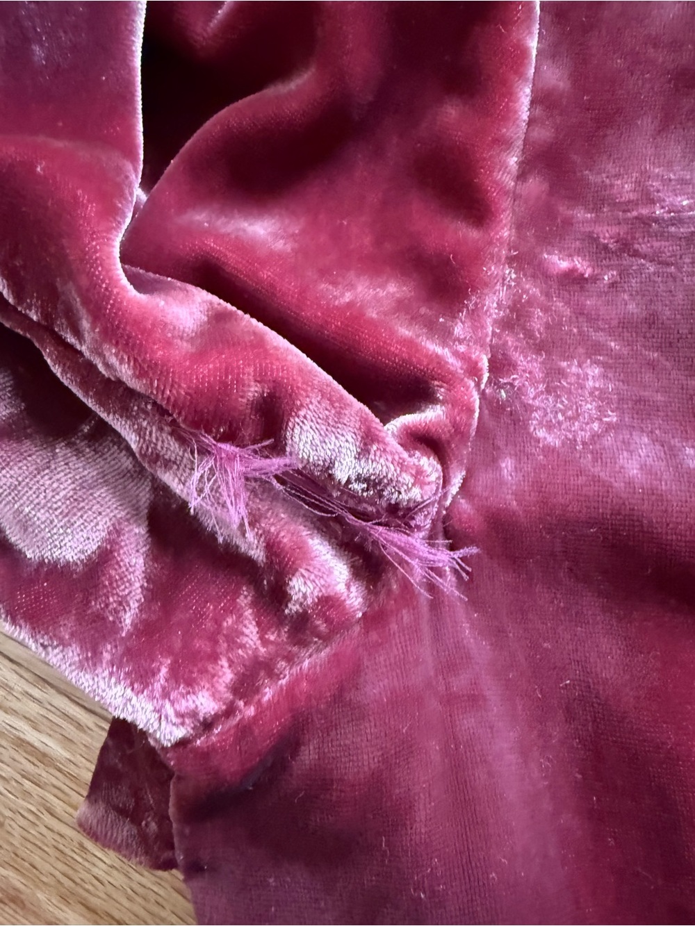 Anthropologie Velvet Criss-Cross Blazer Jacket in Wine L - Picture 13 of 13